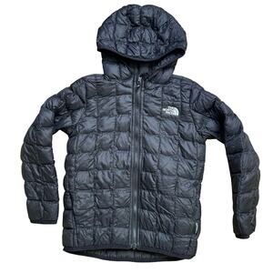 THE NORTH FACE TNF KIDS BLACK JACKET 6T PUFFER QUILTED CHILDREN THERMOBALL